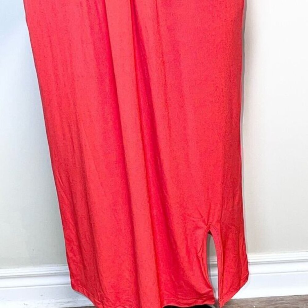 Nwot Jason Wu Designer Red Twist Tie Front Dress … - image 3